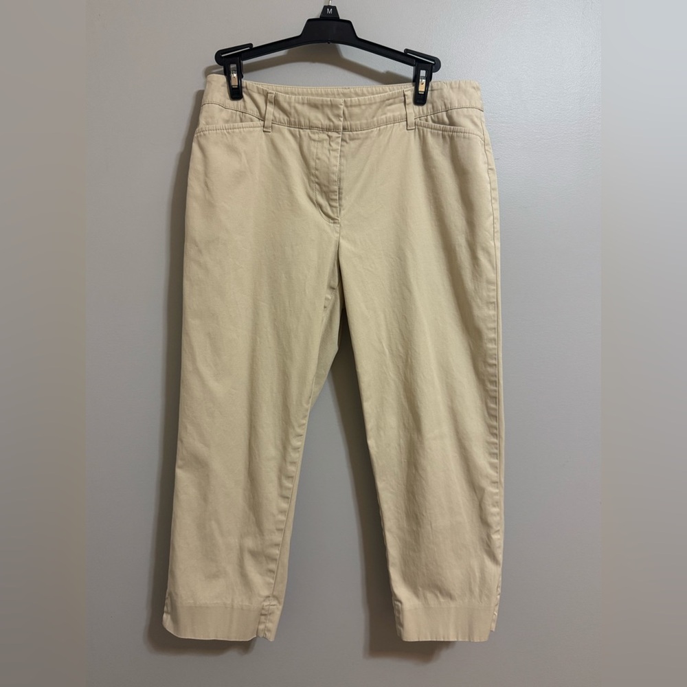 Talbots Perfect Crop Khaki Pants size 4p